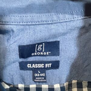 George Classic Blue Checkered Shirt